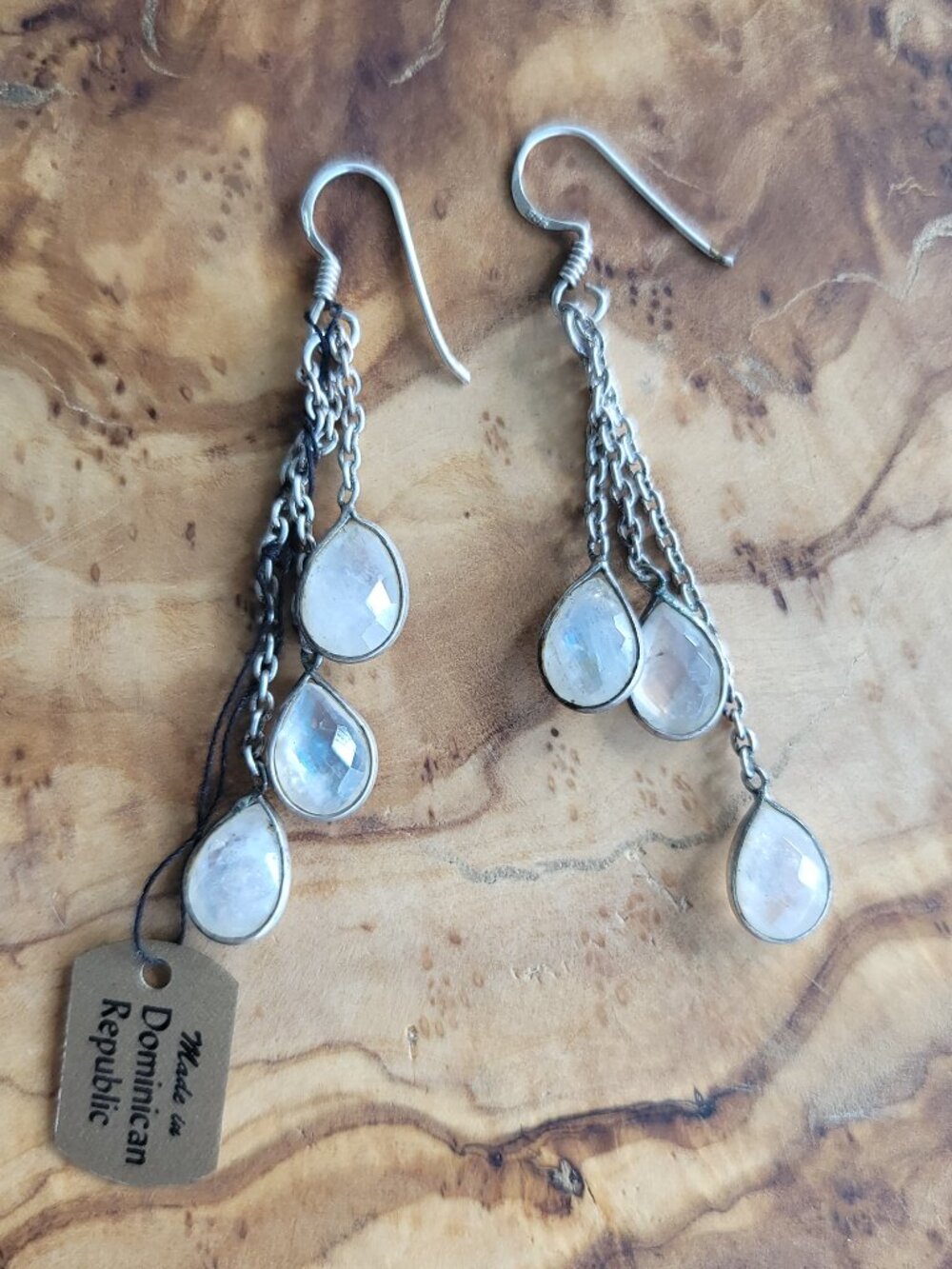 Moonstone & Sterling Earrings